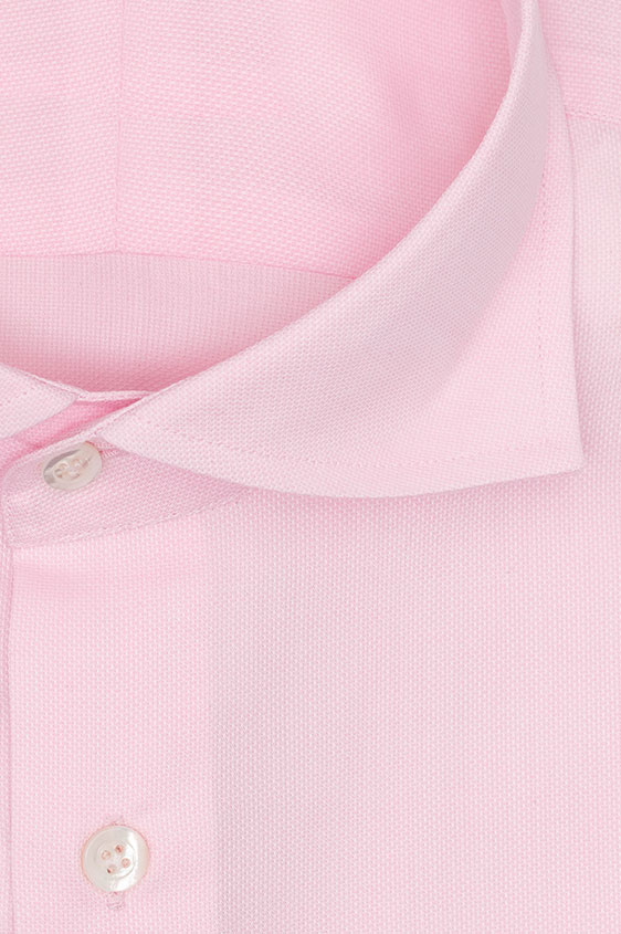 Lilac cotton with white microweave shirt