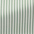 Sage green cotton blend with ne white stripes shirt
