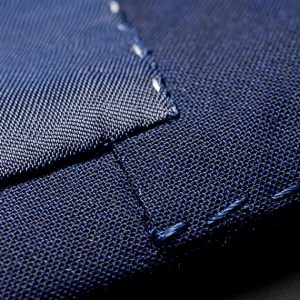 Hand made suit stitching