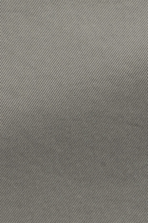 Medium grey garment-dyed stretch fine twill chinos