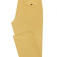 Mustard yellow garment-dyed stretch fine twill chinos
