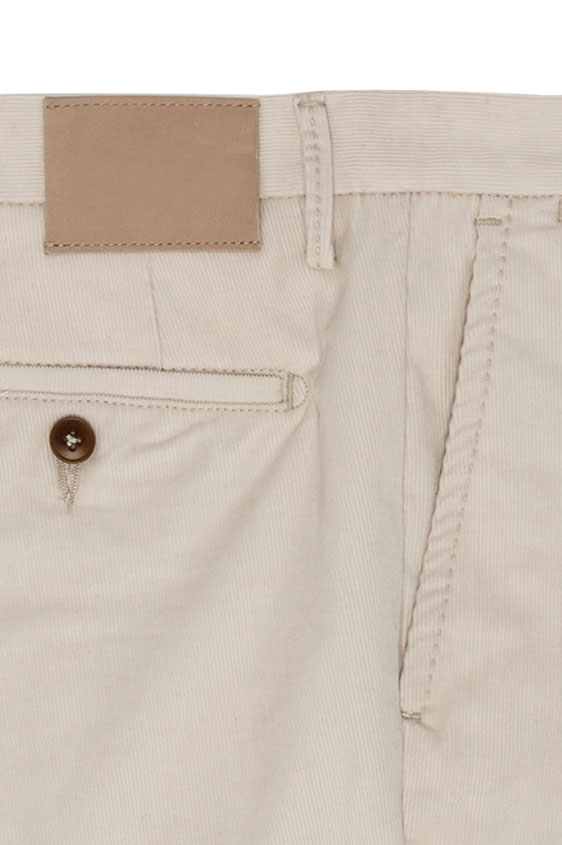 Light sand corduroy stretch chinos