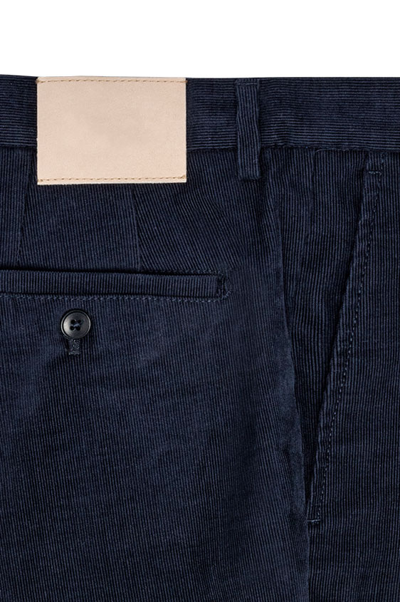 Navy corduroy stretch