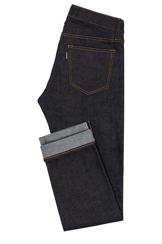 Grey cast selvedge stretch jeans