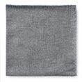 Grey flannel – light blue handstitched pocket square
