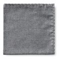Grey flannel – light grey handstitched pocket square