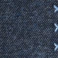Blue flannel – light blue handstitched pocket square