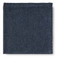 Blue flannel – midnight blue handstitched pocket square