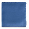 Mid blue silk pocket square