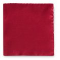 Dark red silk pocket square