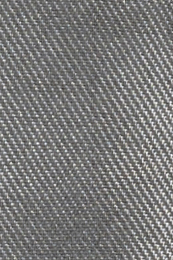 Mid grey silk pocket square