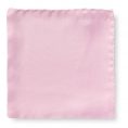 Pale pink silk pocket square