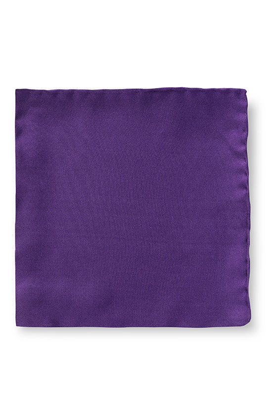 Dark purple silk pocket square