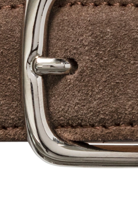 Suede taupe belt