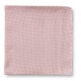 Pale pink grenadine pocket square