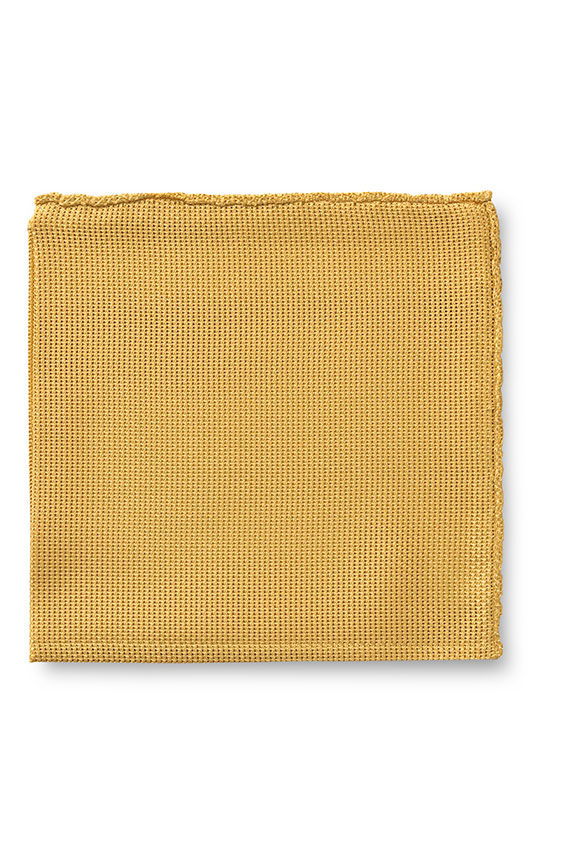 Yellow grenadine pocket square