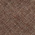 Brown faux uni cotton-wool-silk with open weave tie