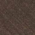 Chocolate brown textured linen-wool-silk