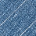 Bright blue linen-wool-silk with pinstripe tie
