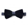 Midnight blue velvet bow-tie