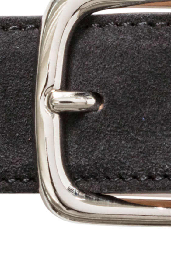 Summer suede black belt