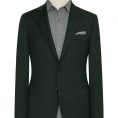 Forest green stretch wool blend jacket