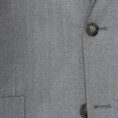 Light grey faux uni s140 wool with subtle herringbone jacket