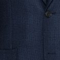 Black-blue s100 wool open-weave jacket