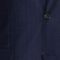 Dark blue faux uni s140 wool with subtle herringbone jacket