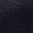 Navy blue stretch faux knit wool-silk jacket