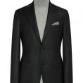 Black speckled stretch wool blend jacket