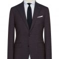 Mixed purple-blue s130 mouliné wool suit