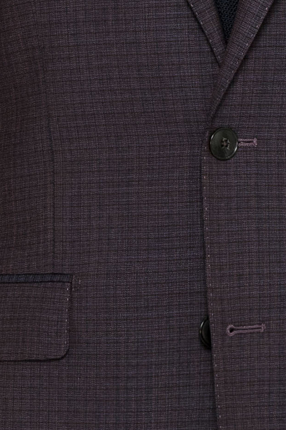 Mixed purple-blue s130 mouliné wool suit