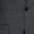 Anthracite-black s130 mouliné wool suit