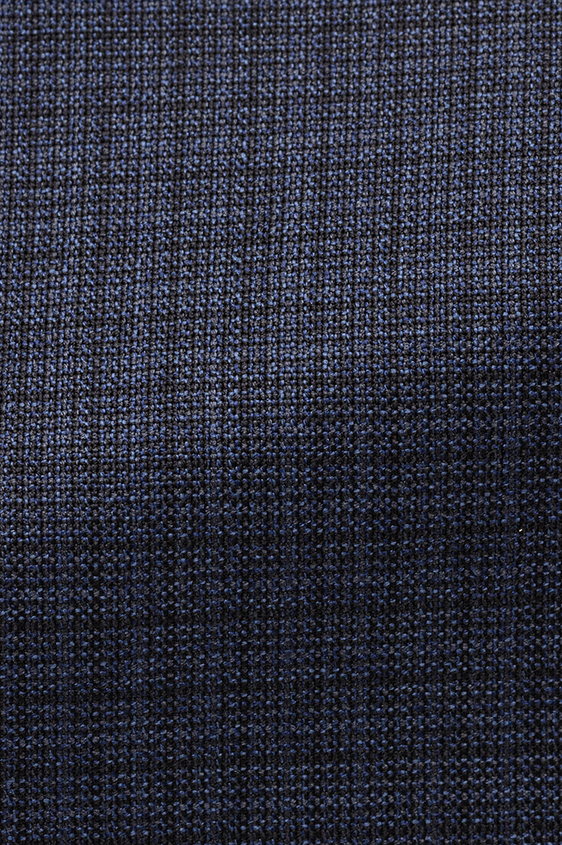 Cobalt blue-black s130 mouliné wool suit