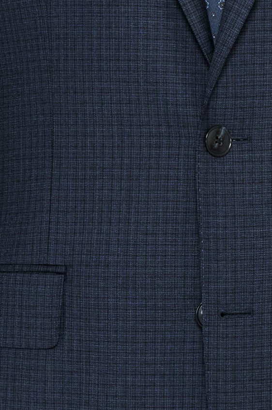 Cobalt blue-black s130 mouliné wool suit