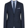 Cobalt blue-black s130 mouliné wool suit
