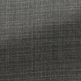 Stone grey stretch wool-silk with subtle micro-check suit