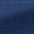 Cobalt-navy mouliné stretch wool with glencheck suit