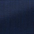 Royal blue-black natural stretch s100 jaspé wool with glencheck suit