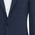 Denim blue stretch wool-silk-linen tropical suit