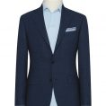 Denim blue natural stretch 2-ply wool tropical suit