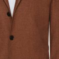 Mahogany brown 2-ply linen blend jacket