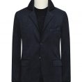 Navy blue faux suede jacket