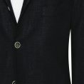 Black 2-ply linen blend jacket