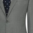 Stone grey s130 wool microweave suit