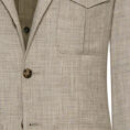 Beige wool-silk-linen suit