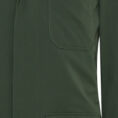 Hunter green stretch water-repellent technical fabric suit