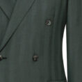 Forest green natural bi-stretch s130 wool solaro herringbone suit