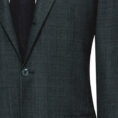 Bottle green stretch wool with micro-structure suit